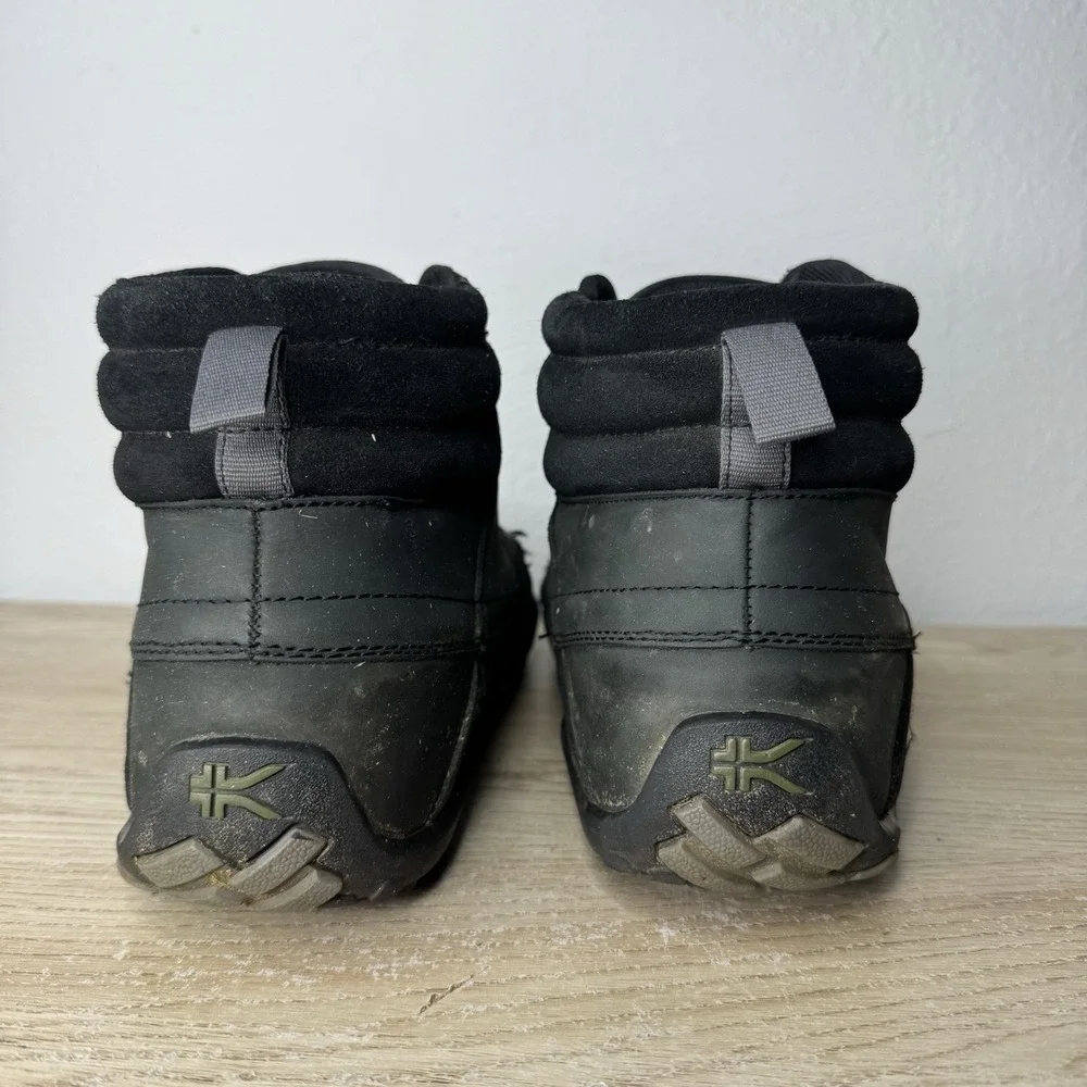 Kuru Quest Black Leather Plantar Fasciitis Chukka Boots Mens Size 10.5 M EU 42‎